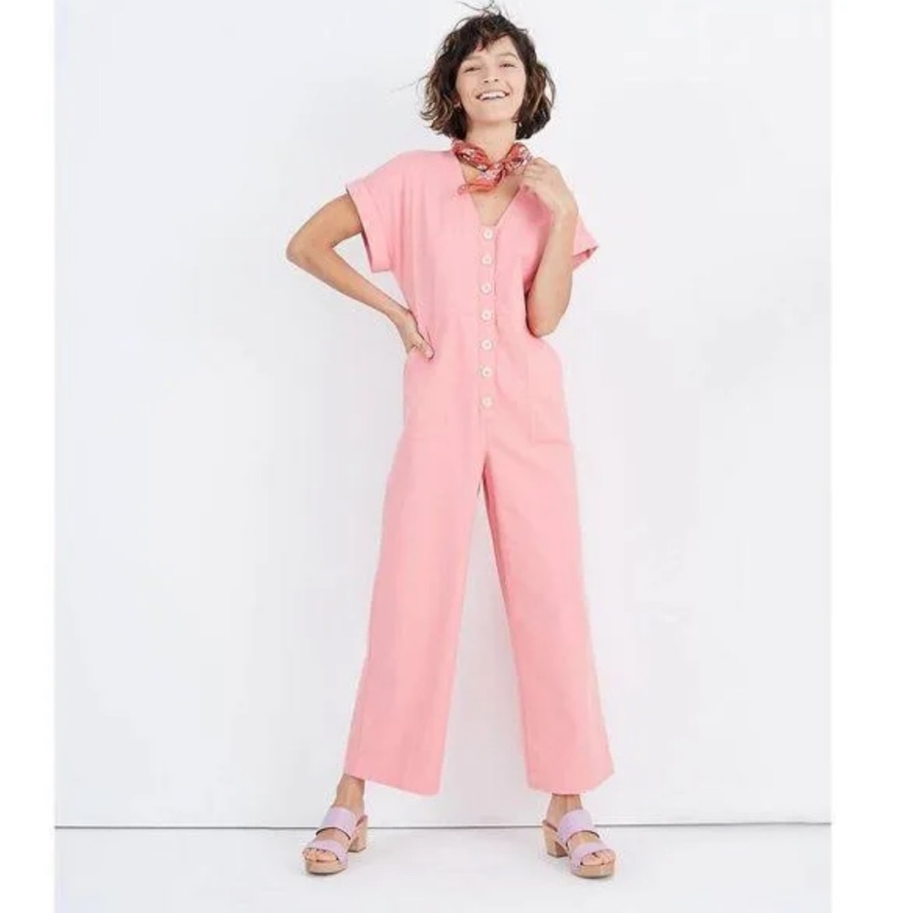 NWT Madewell button front day jumpsuit 4